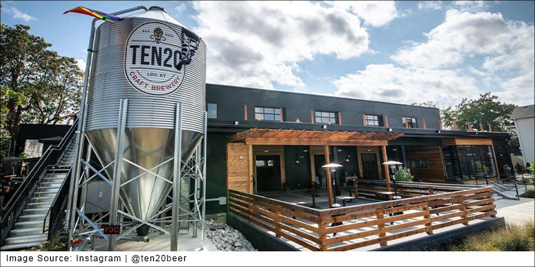 front of Ten20 Craft Brewery 