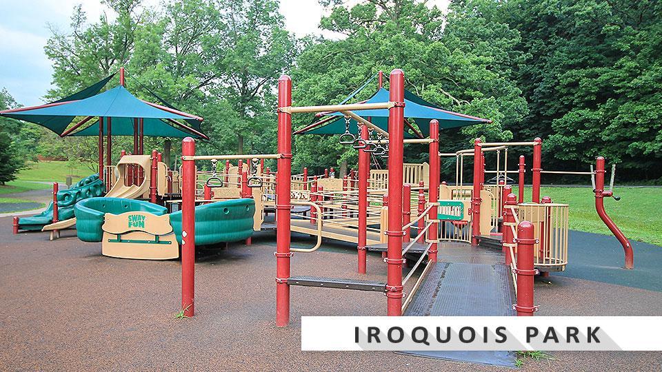 Playground at Iroquois park in Louisville.